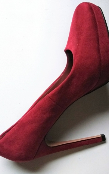Ruby Red Platform Pumps - Picture 9 of 16